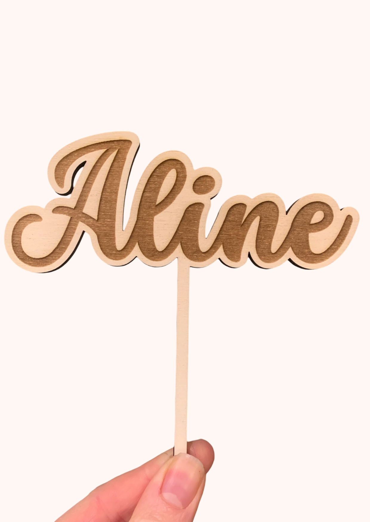 Taarttopper gegraveerd