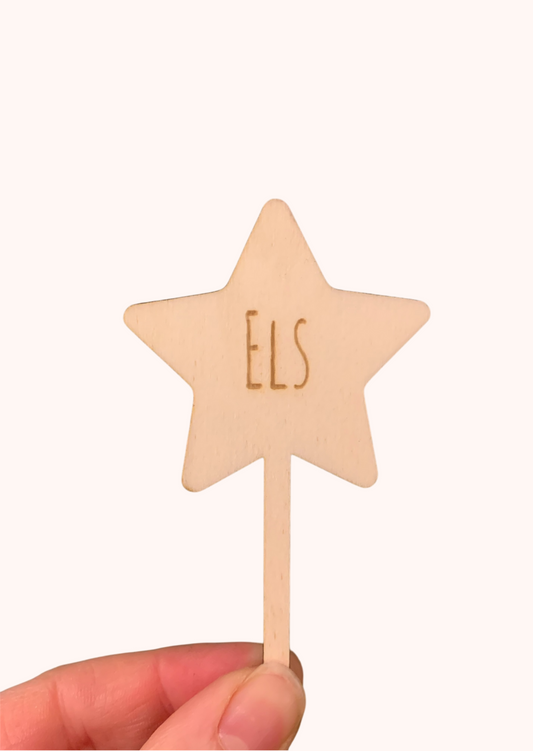 Cupcaketopper kerstster