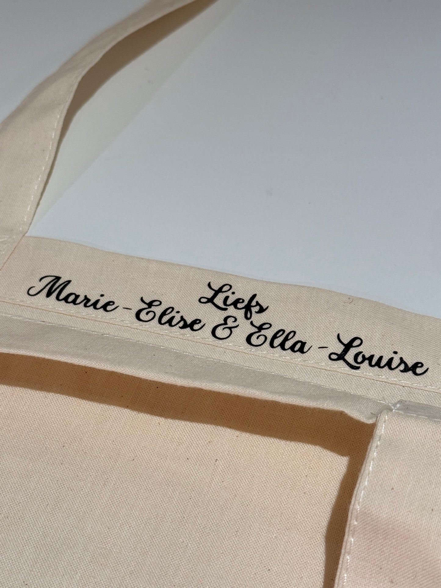 Totebag juf