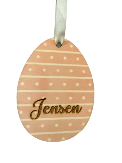 Paasei - Streepprint