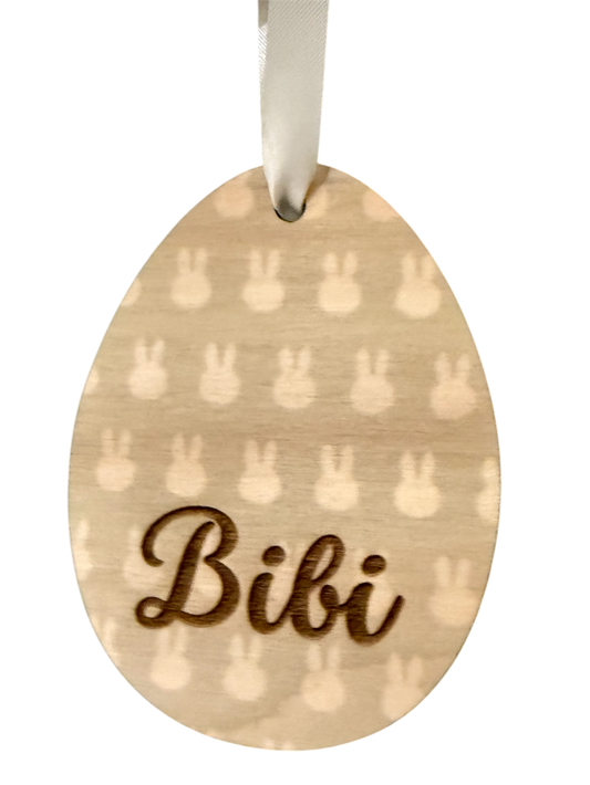 Paasei - Konijnprint