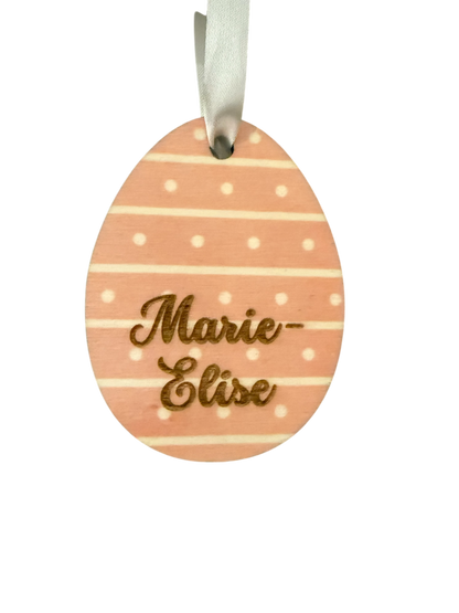 Paasei - Streepprint