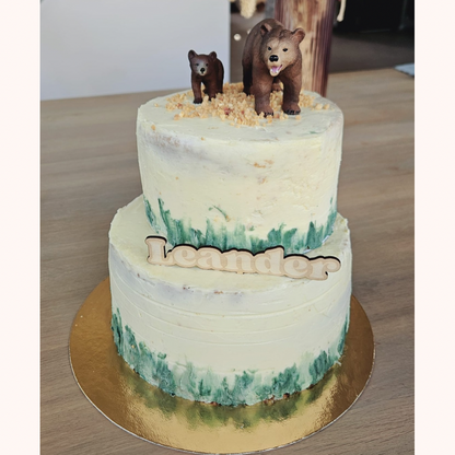 Taarttopper naam met rand